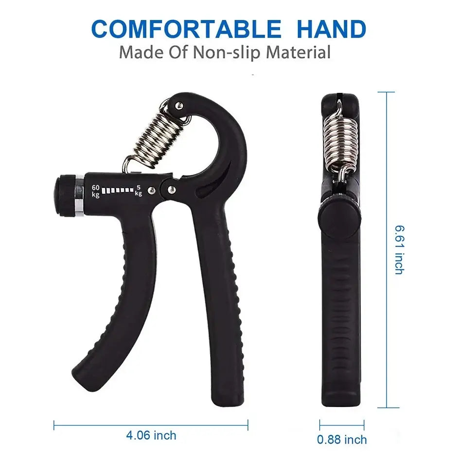 GripMaster Pro – Fortalecedor de Manos y Antebrazos Ajustable